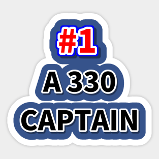 Number one A330 captain Sticker